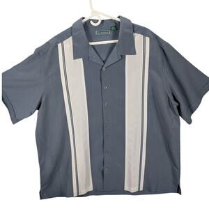 Cubavera Shirt Mens 2XL Short Sleeve Guayabera Button Up Casual Summer Bowling